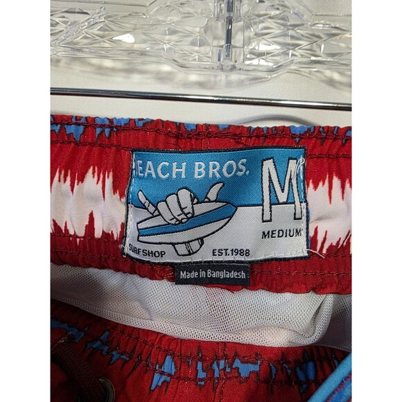 Beach Bros Acid Stripes Men's Swim Trunks Board Shorts M Multicolor PB-106-46 - Picture 5 of 6